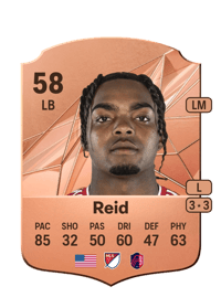 Jayden Reid Rare 58 OVR