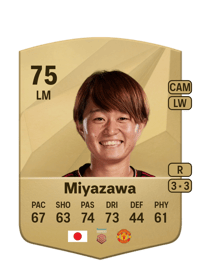 Hinata Miyazawa Common 75 OVR