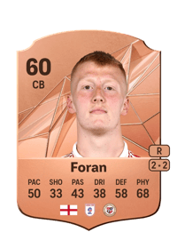 Taylor Foran Rare 60 OVR