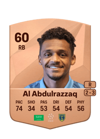 Fahad Al Abdulrazzaq Common 60 OVR