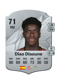 Assane Diao Diaoune Rare 71 OVR