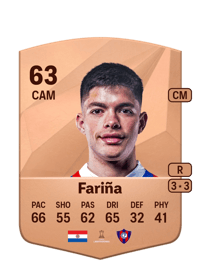 Alexis Fariña Common 63 OVR