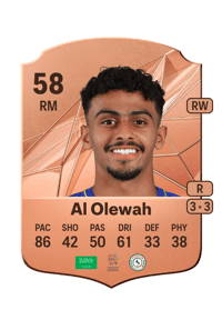 Abdulaziz Al Olewah Rare 58 OVR