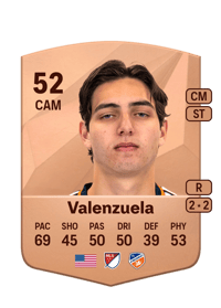 Gerardo Valenzuela Common 52 OVR