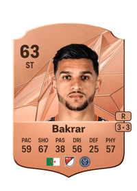 Monsef Bakrar Rare 63 OVR