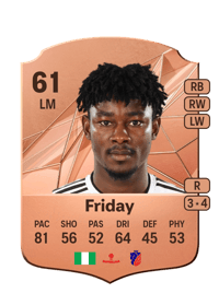 Adams Friday Rare 61 OVR