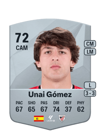 Unai Gómez Common 72 OVR