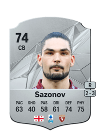 Saba Sazonov Rare 74 OVR