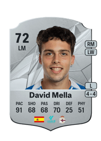 David Mella Rare 72 OVR