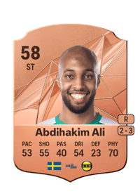 Jabir Abdihakim Ali Rare 58 OVR