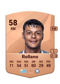 Santiago Rollano Common 58 OVR