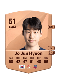 Jo Jun Hyeon Common 51 OVR