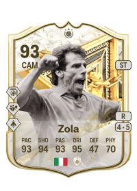 Gianfranco Zola FUT Immortals Icon 93 OVR