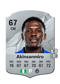 Ebenezer Akinsanmiro Rare 67 OVR