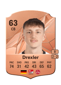 Tim Drexler Rare 63 OVR