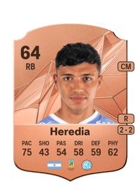 Gerónimo Heredia Rare 64 OVR
