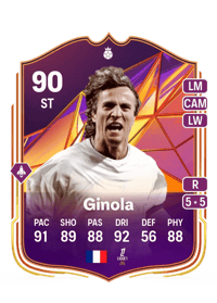 David Ginola Track Stars Hero 90 OVR
