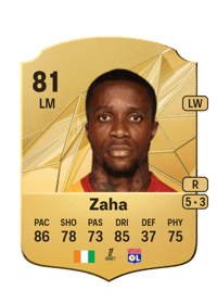 Wilfried Zaha Rare 81 OVR