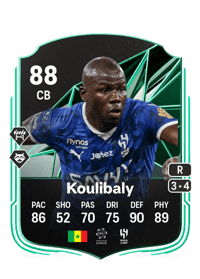 Kalidou Koulibaly SQUAD FOUNDATIONS 88 OVR