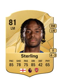 Raheem Sterling Rare 81 OVR