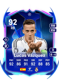 Lucas Vázquez UCL Road to the Final 92 OVR