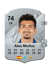 Alex Muñoz Rare 74 OVR