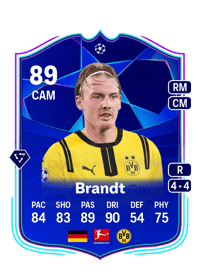 Julian Brandt UCL Road to the Knockouts 89 OVR