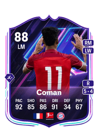 Kingsley Coman Flashback Player 88 OVR