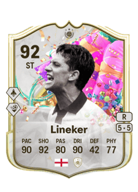 Gary Lineker FUT Birthday Icon 92 OVR