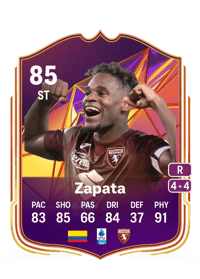 Duván Zapata Track Stars 85 OVR