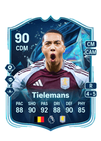 Youri Tielemans TOTS Honourable Mentions 90 OVR