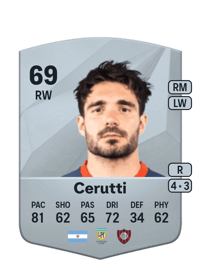 Ezequiel Cerutti Common 69 OVR