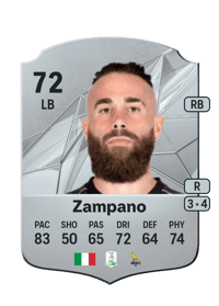 Francesco Zampano Rare 72 OVR