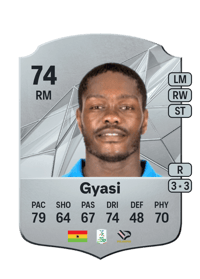 Emmanuel Gyasi Rare 74 OVR