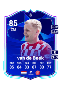 Donny van de Beek UCL Road to the Knockouts 85 OVR