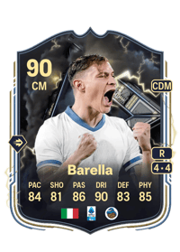 Nicolò Barella Thunderstruck 90 OVR