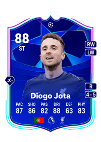 Diogo Jota UCL Road to the Knockouts 88 OVR
