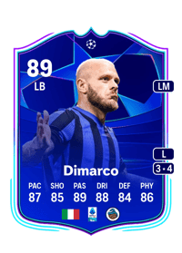 Federico Dimarco UCL Road to the Knockouts 89 OVR