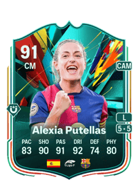 Alexia Putellas Total Rush 91 OVR