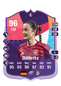 Sara Däbritz WEURO Path to Glory 96 OVR