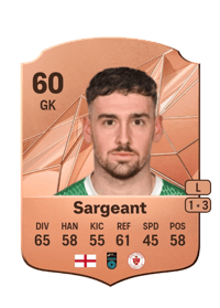 Sam Sargeant Rare 60 OVR