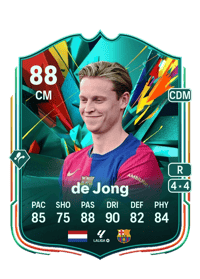 Frenkie de Jong Total Rush 88 OVR