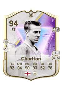 Bobby Charlton Future Stars Icon 94 OVR