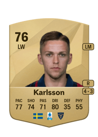 Jesper Karlsson Common 76 OVR