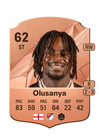 Toyosi Olusanya Rare 62 OVR