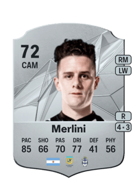 Bautista Merlini Rare 72 OVR