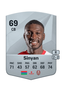 Sheriff Sinyan Common 69 OVR