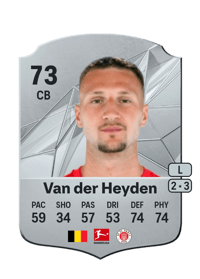 Siebe Van der Heyden Rare 73 OVR