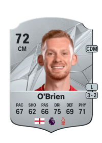 Lewis O'Brien Rare 72 OVR