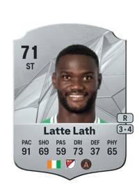 Emmanuel Latte Lath Rare 71 OVR